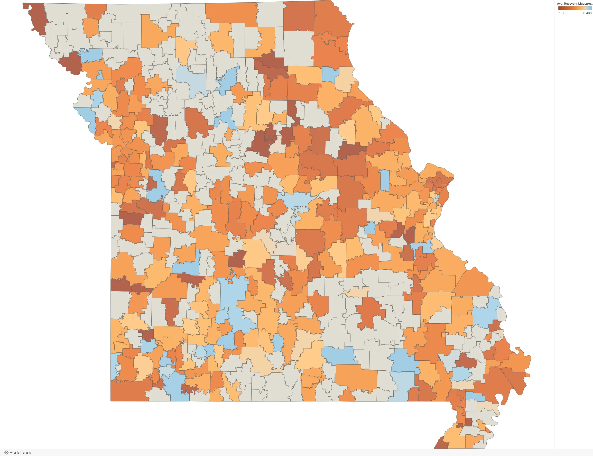COVID recovery map